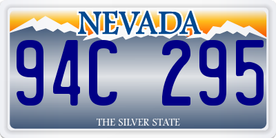 NV license plate 94C295