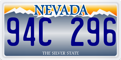 NV license plate 94C296