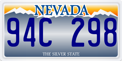 NV license plate 94C298