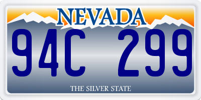 NV license plate 94C299