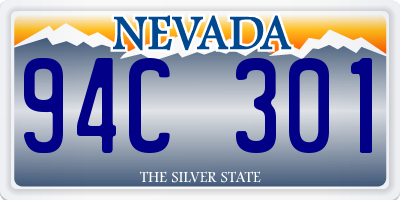 NV license plate 94C301