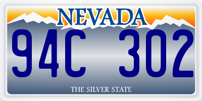 NV license plate 94C302