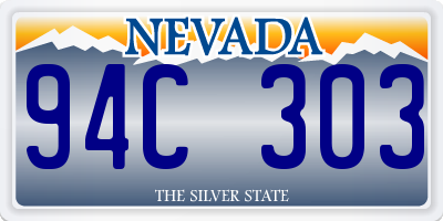 NV license plate 94C303