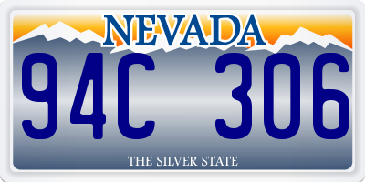 NV license plate 94C306