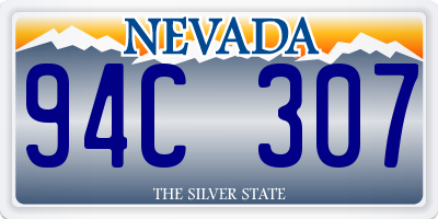 NV license plate 94C307