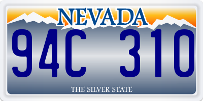 NV license plate 94C310