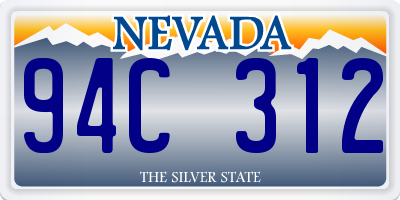 NV license plate 94C312