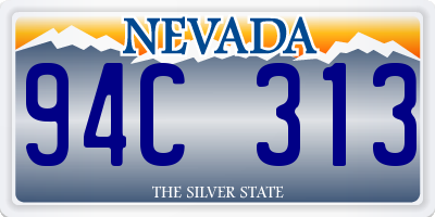 NV license plate 94C313