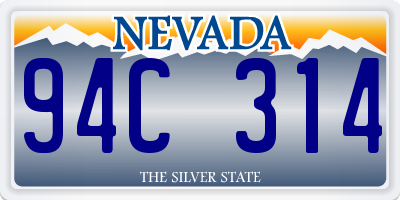 NV license plate 94C314