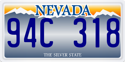 NV license plate 94C318