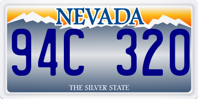 NV license plate 94C320