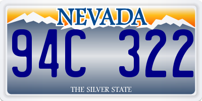 NV license plate 94C322