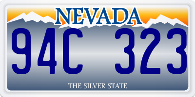 NV license plate 94C323