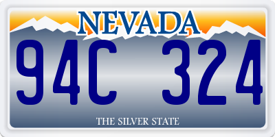 NV license plate 94C324