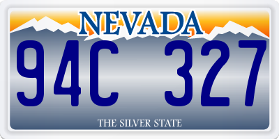 NV license plate 94C327