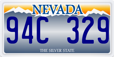 NV license plate 94C329