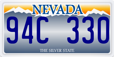 NV license plate 94C330