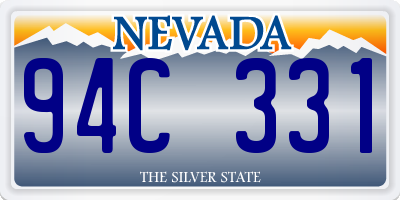 NV license plate 94C331