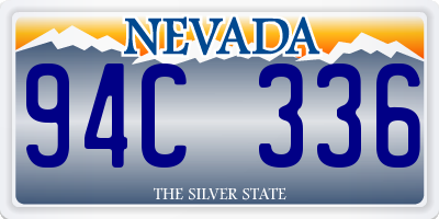 NV license plate 94C336