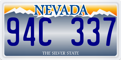 NV license plate 94C337