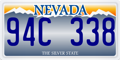 NV license plate 94C338