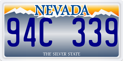 NV license plate 94C339