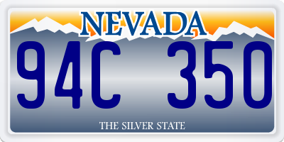 NV license plate 94C350