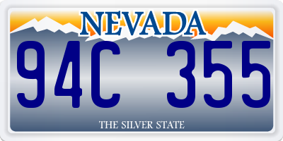 NV license plate 94C355