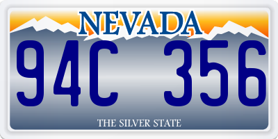 NV license plate 94C356