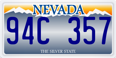 NV license plate 94C357