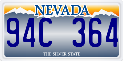 NV license plate 94C364