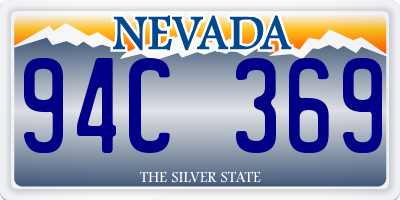 NV license plate 94C369