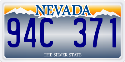 NV license plate 94C371