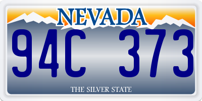 NV license plate 94C373