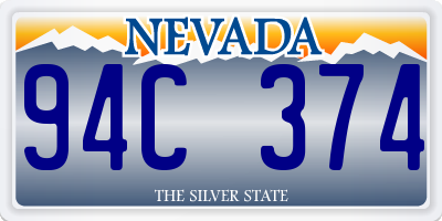 NV license plate 94C374