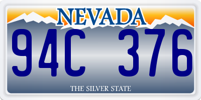 NV license plate 94C376