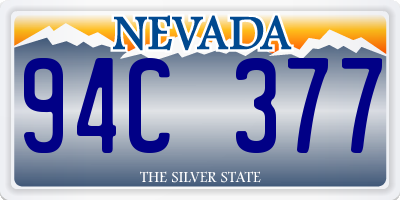 NV license plate 94C377