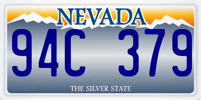 NV license plate 94C379