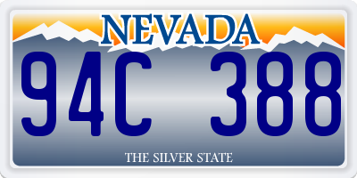 NV license plate 94C388