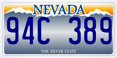 NV license plate 94C389