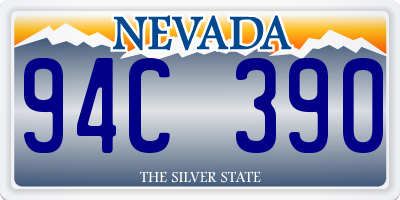 NV license plate 94C390