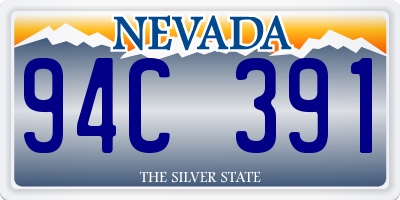 NV license plate 94C391