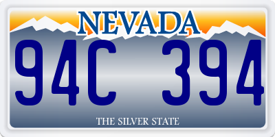 NV license plate 94C394