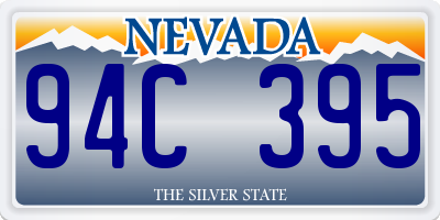 NV license plate 94C395