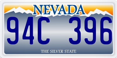 NV license plate 94C396