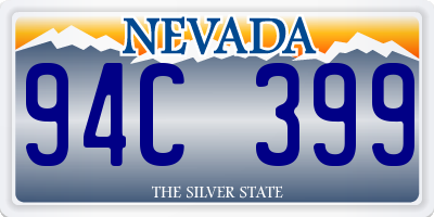 NV license plate 94C399