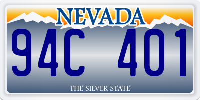 NV license plate 94C401