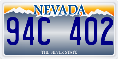 NV license plate 94C402