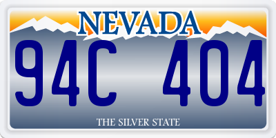 NV license plate 94C404