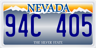 NV license plate 94C405